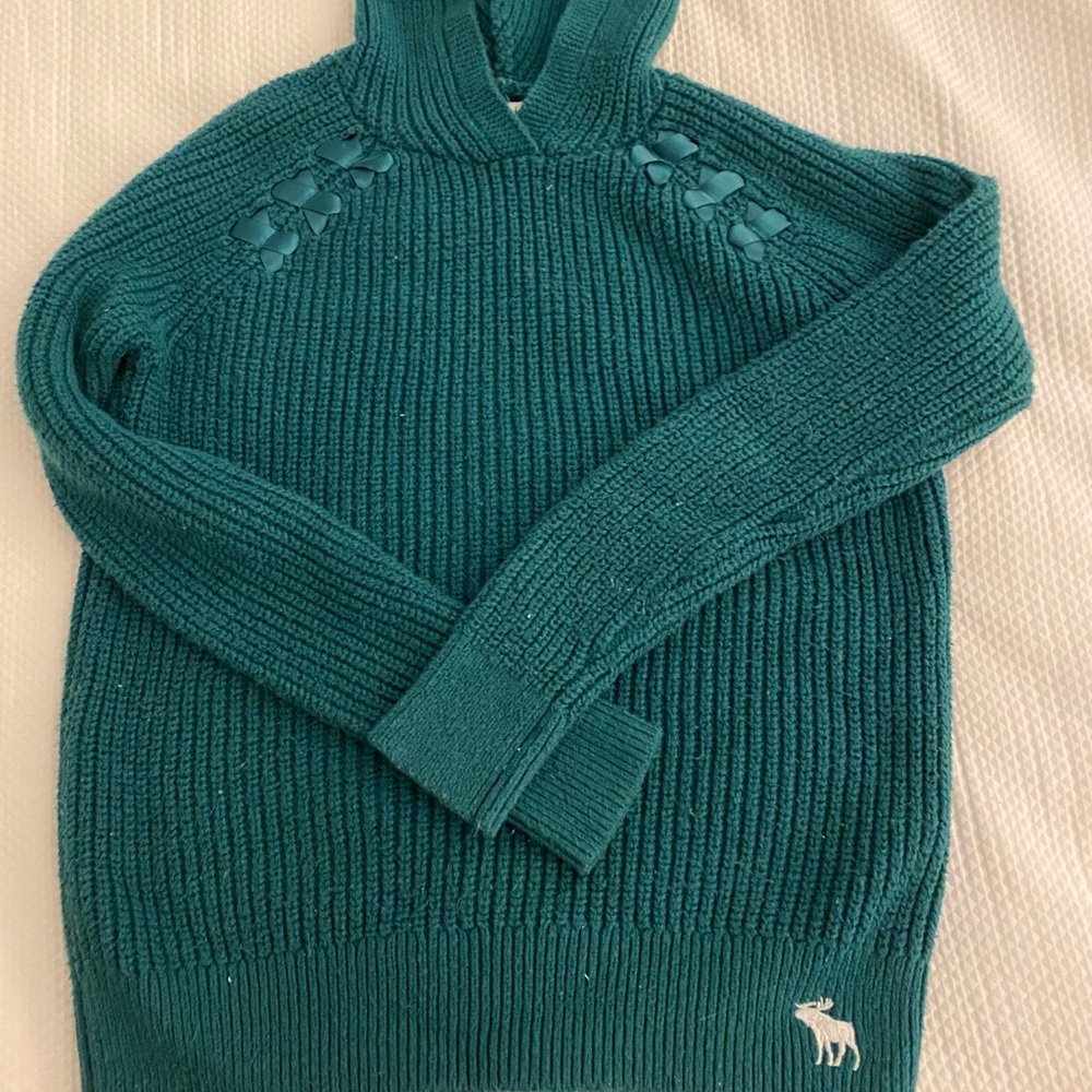 Abercrombie kids green hooded sweater